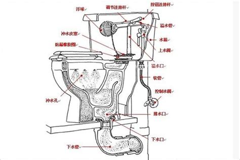 馬桶安裝圖|各部品圖